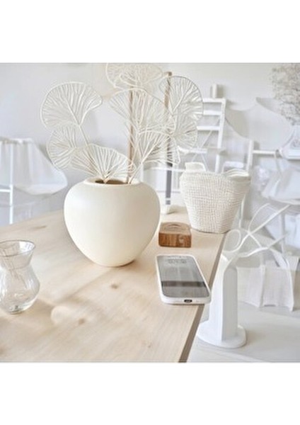 Bohem Iskandinav Tarzı Büyük Boy Seramik Krem Rengi Topik Vazo fırsatları