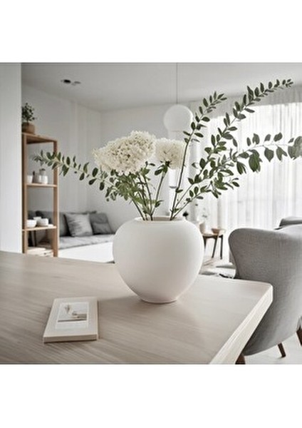 Bohem Iskandinav Tarzı Büyük Boy Seramik Krem Rengi Topik Vazo indirimleri