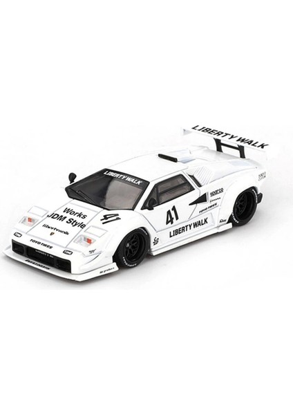 Eğitici Çocuk Mini Gt 1/64 Lamborghini Countach Lb-Works White 2024 Tokyo Auto Salon - Blister Paket