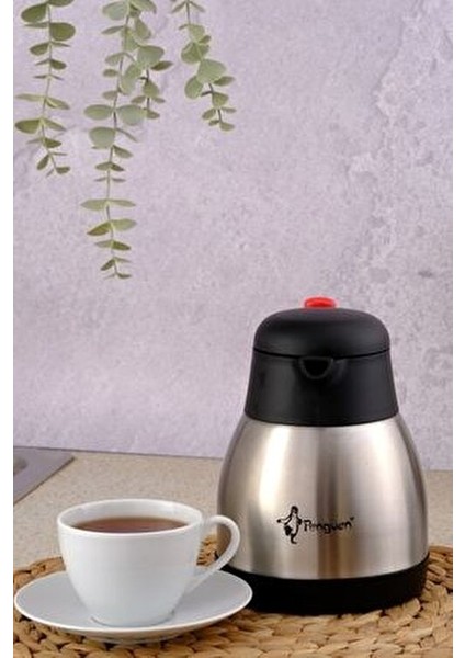 Paslanmaz Çelik Çay Termosu 1 Litre | 12-24 Saat Soğuk, 8-12 Saat Sıcak Tutma | Paslanmaz Çelik