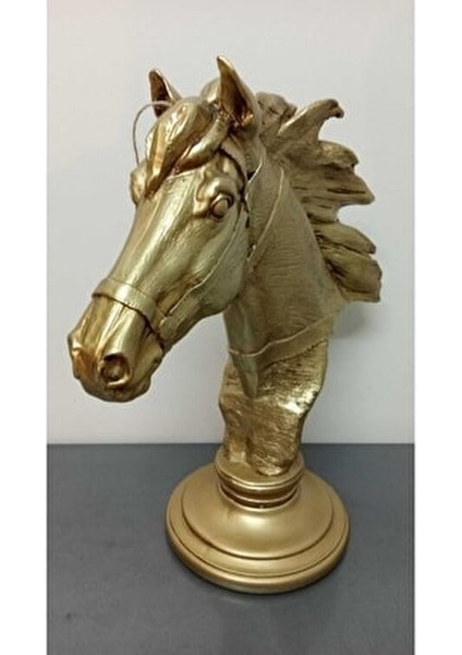 Pitane El Yapımı Altın Rengi At Kafası Heykel Dekoratif Parça Koleksiyon İçin fiyatları