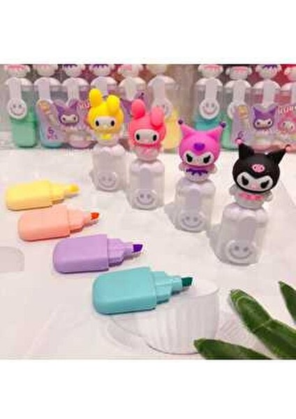 Kawaii 6'lı Fosforlu Kalem Seti Renkli ve Eğlenceli Tasarım indirimleri