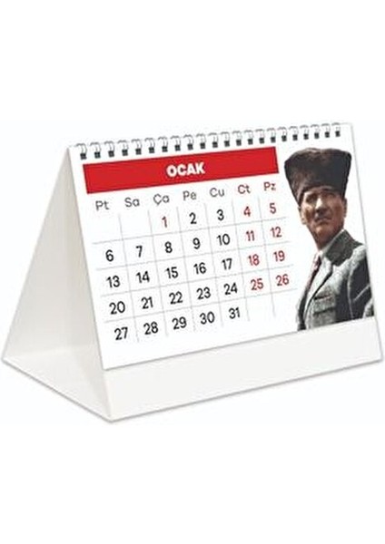 2025 Masa Takvimi 8 Yapraklı 21x17 cm Kuşe Kağıdı ile Üretilmiştir