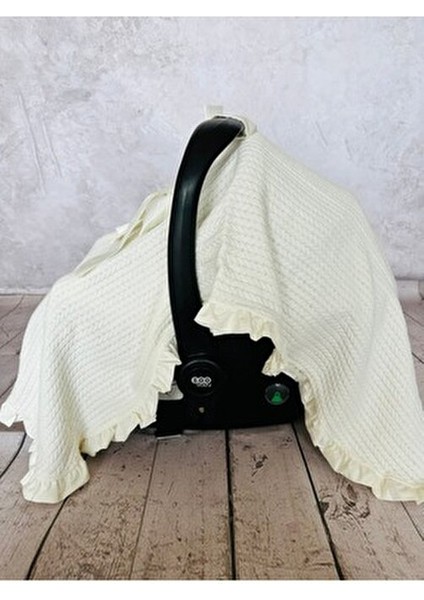 Fırfırlı Tek Örtü Bebek Puset Örtüsü Puset Ana Kucağı Örtüsü fırsatları