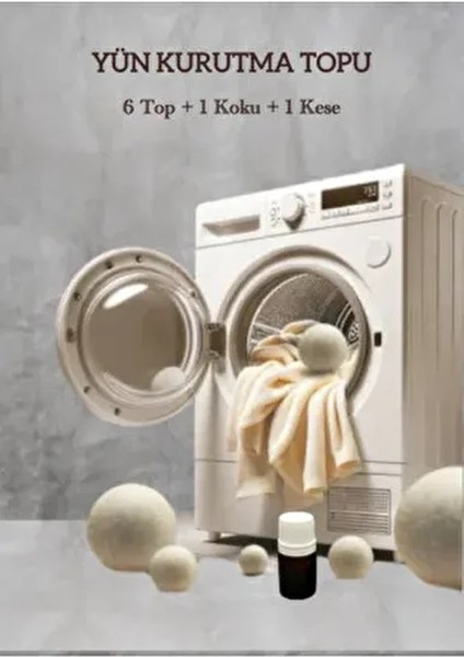 Yün Kurutma Topu 6lı Kokulu