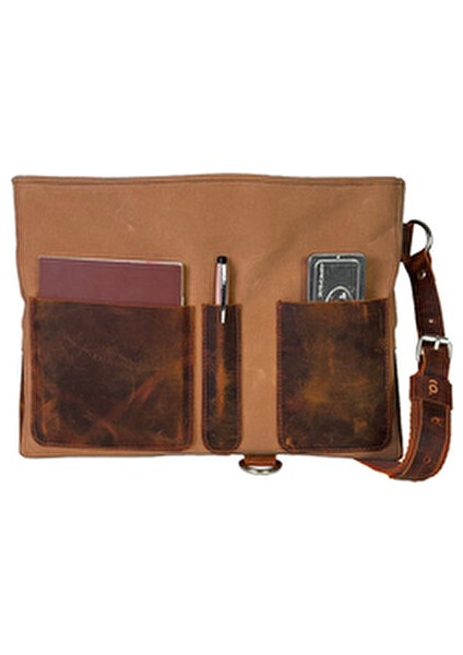 Halwara Mumlu Kanvas & Hakiki Deri Postacı Çantası (Messenger Bag) 22X31 cm / 13 Inç indirimleri