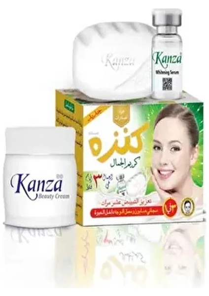 Kanza Krem Beyazlatıcı, Serum ve Sabun - 1 Paket