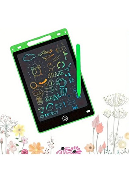 8,5 İnç Writing Silinebilen LCD Grafik Dijital Kalemli Çizim Tableti (Siyah) fırsatları