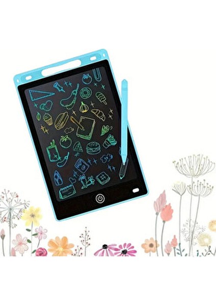 8,5 İnç Writing Silinebilen LCD Grafik Dijital Kalemli Çizim Tableti (Siyah)