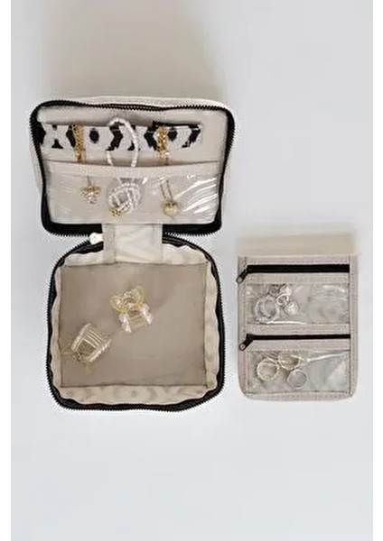Bohe Seyehat Takı Çantası 2 Parça Kolye Yüzük ve Küpe Taşıma İçin Özel Bölmeler modelleri