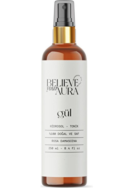 Gül Suyu - %100 Saf ve Doğal Gözenek Sıkılaştırıcı ve Arındırıcı Hidrosol Tonik - 250 ml
