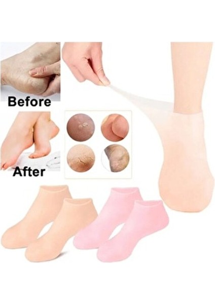Silikon Nemlendirici Ayak Maskesi Spa Jeli Topuk Çorap Ayak Bakım Çorabı fiyatları