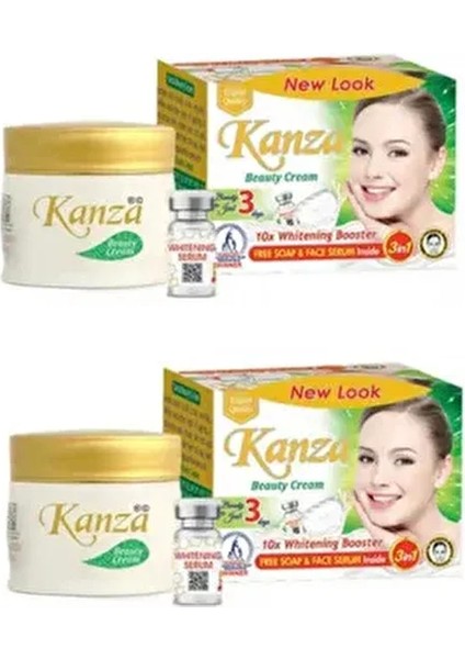 2 Kutu Kanza Beyazlatıcı Krem Sabun ve Serum Seti
