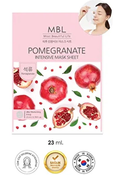 Teresia Nar Özlü Cilt Elastikiyetini Artırmaya Yardımcı Yaşlanma Karşıtı Etkili Yüz Maskesi