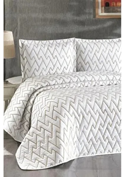 Maria Kapitoneli Çift Kişilik Yatak Örtüsü 230X240 Krem Bej