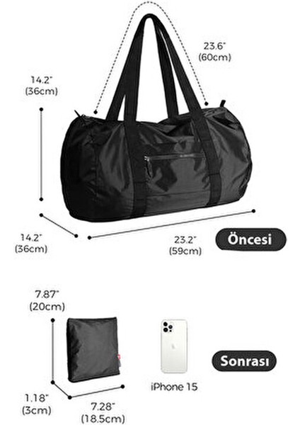 Woys Büyük Boy Katlanabilir Spor Çantası ve Seyahat Çantası fiyatları