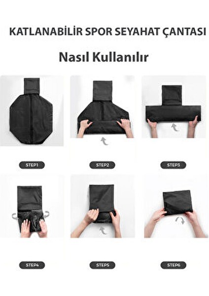 Woys Büyük Boy Katlanabilir Spor Çantası ve Seyahat Çantası modelleri