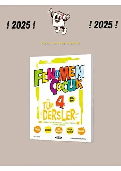 Fenomen Çocuk 4. Sınıf Tüm Dersler Soru Bankası 2025