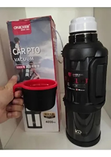 Car Pto 4 Litre 1 Adet Paslanmaz Çelik Dağcı Vacuum Termos Gri fiyatları