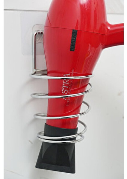 Pratik Yapışkanlı Krom Fön Makinesi Askısı Saç Kurutma Makinesi Organizeri fiyatları