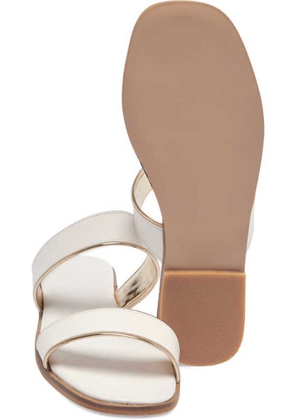 Beyaz Vegan Kadın Terlik - K24Y1TR67090-Q3Y fırsatları