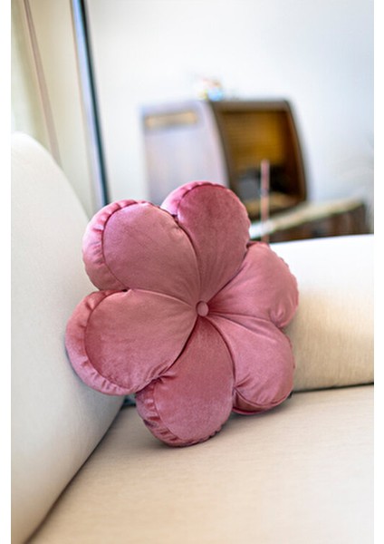 Dekoratif Iç Dolgulu Papatya Yastık Rose Çiçek Kırlent modelleri