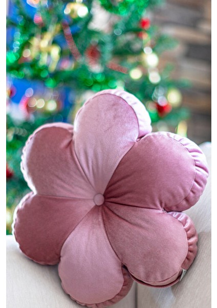 Dekoratif Iç Dolgulu Papatya Yastık Rose Çiçek Kırlent fırsatları