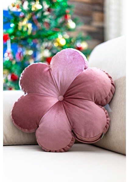 Dekoratif Iç Dolgulu Papatya Yastık Rose Çiçek Kırlent indirimleri