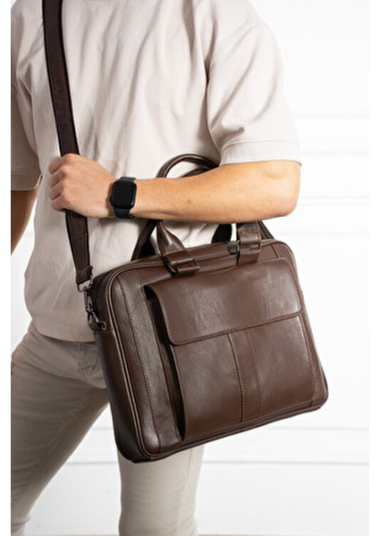 Hakiki Deri Laptop ve Evrak Çantası / Uzun Askılı Büyük Boy Laptop Çanta fiyatları