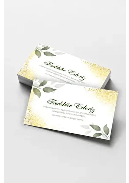 100 Adet Teşekkür Kartı Sipariş Kartı Tebrik Kartı Paketleme Kartı Kargo Kartı Kartvizit Not Kartı