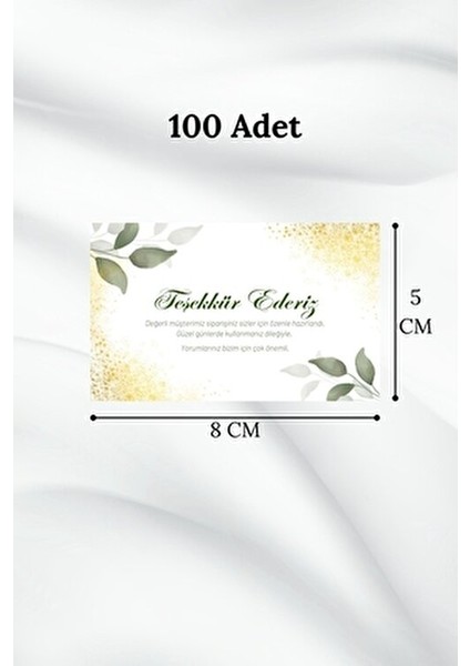 100 Adet Teşekkür Kartı Sipariş Kartı Tebrik Kartı Paketleme Kartı Kargo Kartı Kartvizit Not Kartı fiyatları