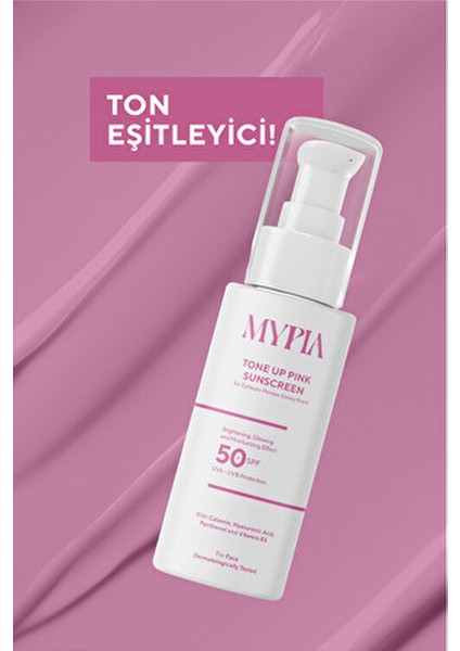 Leke Karşıtı Pembe Renkli Güneş Kremi SPF 50+ Tüm Cilt Tipleri İçin Nemlendirici indirimleri