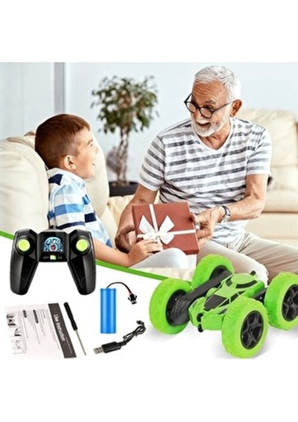 Oyuncak Uzaktan Kumandalı Takla Atan Araba 360 Derece Döner Full Fonksiyonlu Süper Hız Çocuk Oyuncak fırsatları