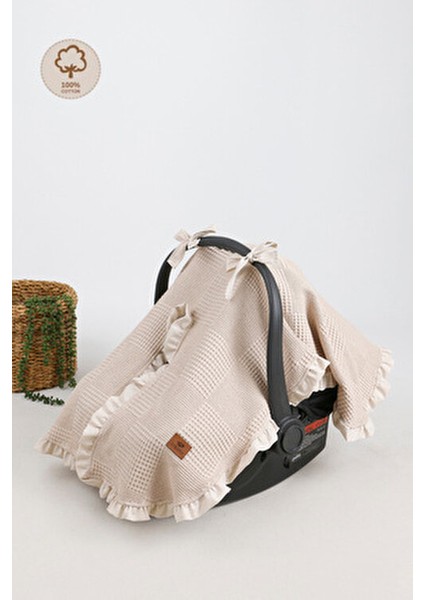 Fırfırlı 2'li Pike Bebek Puset Örtüsü ve Puset Minderi Ortopedik Bel Destekli fırsatları