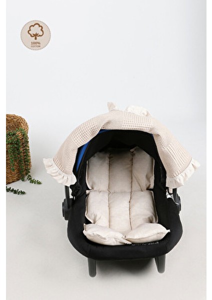 Fırfırlı 2'li Pike Bebek Puset Örtüsü ve Puset Minderi Ortopedik Bel Destekli indirimleri