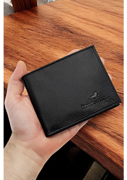 London Orijinal Hakiki Deri Siyah Cüzdan