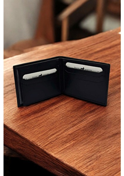 London Orijinal Hakiki Deri Siyah Cüzdan