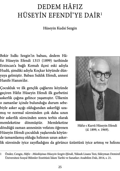 Bekir Sıdkı Sezgin - Hüseyin Kudsi Sezgin