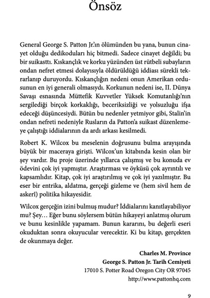 Hedef: Patton - Robert K. Wilcox indirimleri