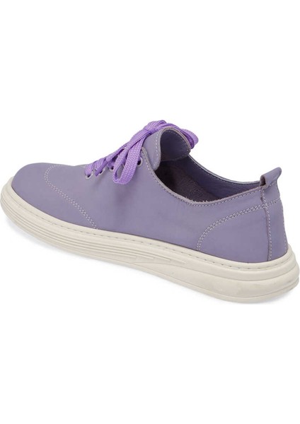 Lila Hakiki Deri Kadın Sneaker - K24I1AY67093-S1T fiyatları