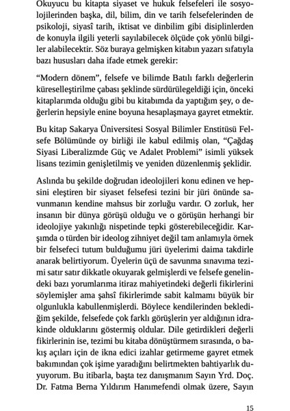 Çağdaş Liberal Devlette Güç ve Adalet Problemi - Hüseyin Dayı fırsatları