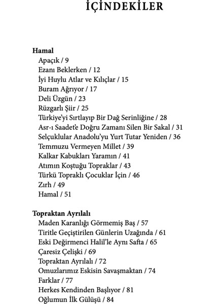 Topraktan Ayrılalı - Sadık Koç modelleri