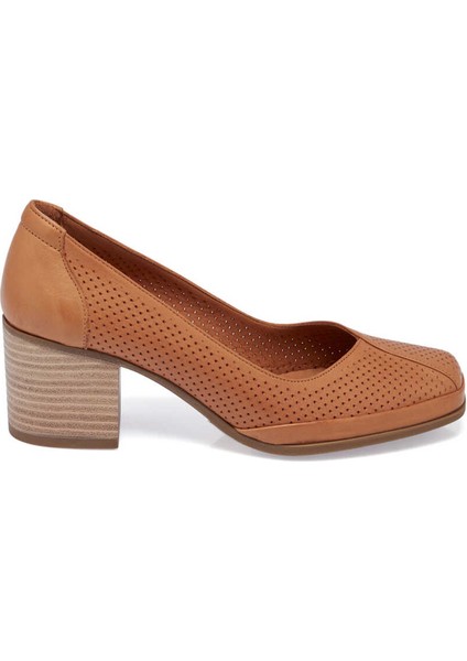Taba Hakiki Deri Kadın Topuklu Ayakkabı - K24I1AY67104-A29 modelleri
