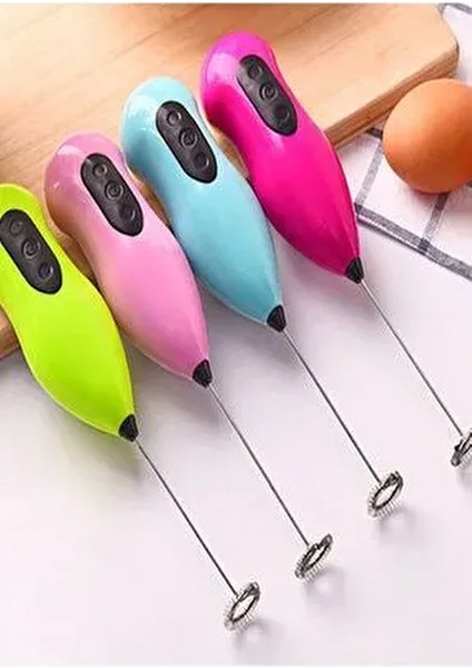 Mini Lüx Pilli Portatif Karıştırıcı El Çırpıcısı Mutfak Mikser