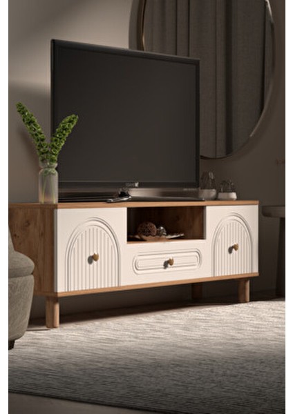 Bohem Tv Ünitesi 150 cm N Çizgili Mdf Kapak modelleri