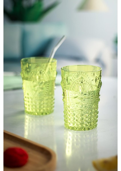 Robinanka Akrilik Yeşil Sürahi 2,3 Lt ve 6'lı & Su Meşrubat Kahve Yanı Bardağı 400 ml Seti ( Cam Değildir ) fırsatları