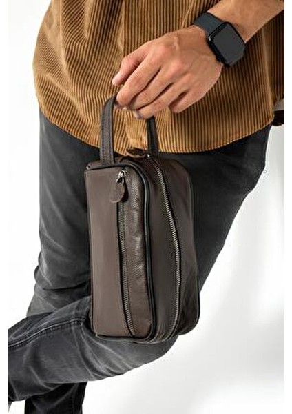 Hakiki Deri Erkek Tıraş El Portföy Suya Dayanıklı Orta Boy Bakım Çantası fiyatları