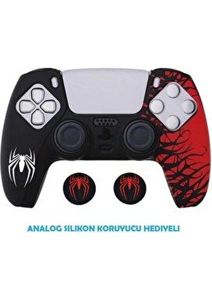 Ps5 Dualsense Spider-Man Koruyucu Silikon Kılıf A Kalite Materyal ile 1 Adet