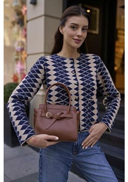 Taba Kadın Mini Kemer Detaylı Suni Deri El ve Omuz Çantası Şık ve Ergonomik Tasarım modelleri