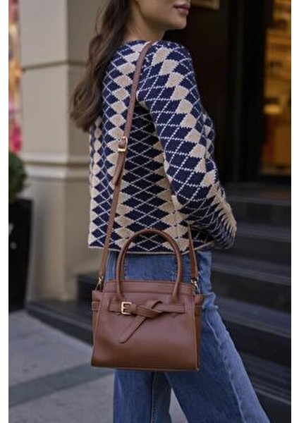 Taba Kadın Mini Kemer Detaylı Suni Deri El ve Omuz Çantası Şık ve Ergonomik Tasarım fırsatları